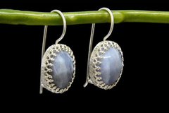 925 sterling silver agate gemstone earrings