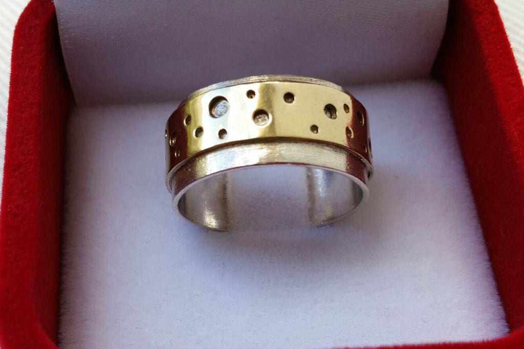 Silver and Gold Wedding Band