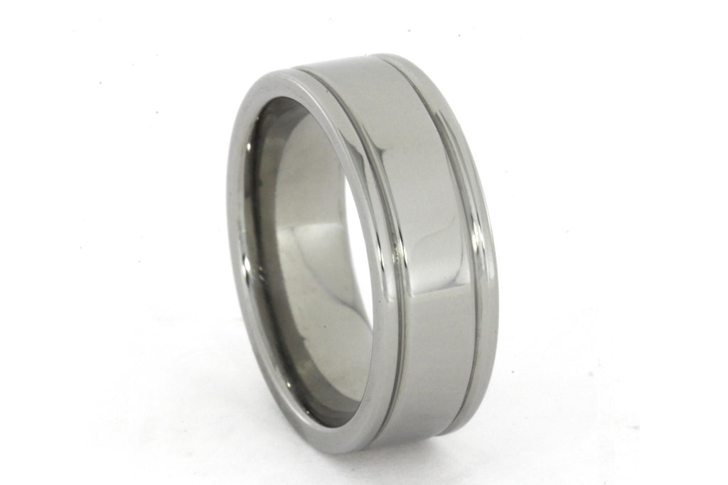 Polished Finish Titanium Ring