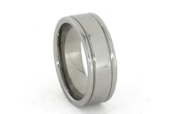 Polished Finish Titanium Ring