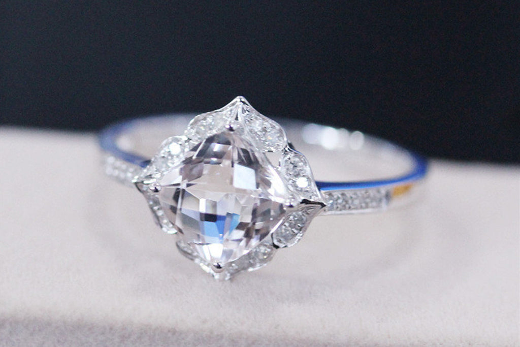 VS 7mm Morganite Ring