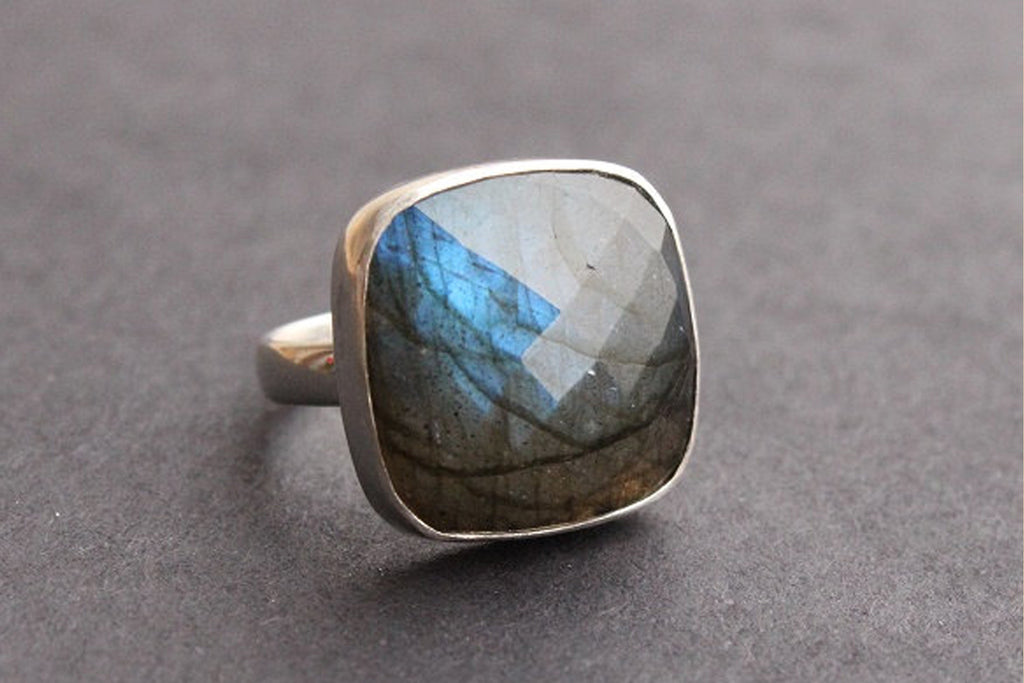 Natural Labradorite Ring