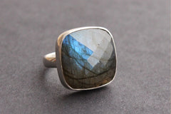 Natural Labradorite Ring