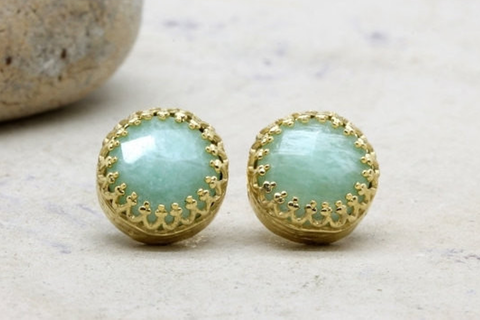 Blue amazonite earrings