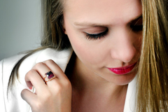 Rhodonite ring