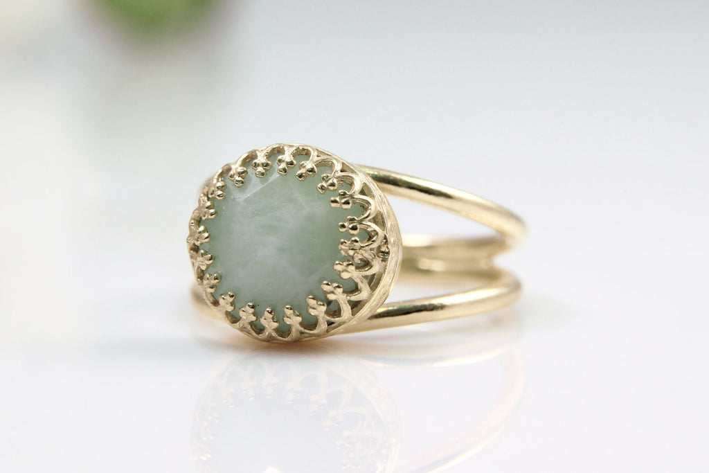 Gold Amazonite ring