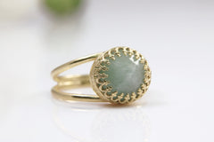 Gold Amazonite ring