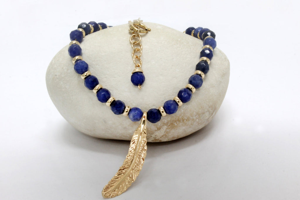 Beaded Sodalite  necklace