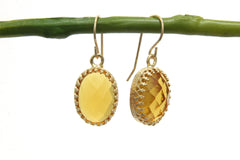 Golden Citrine earrings