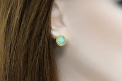 Blue amazonite earrings