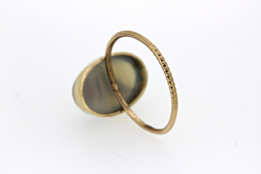 Antique Moss Agate Ring