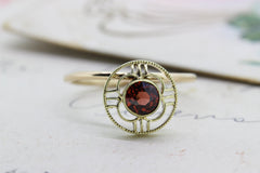 Garnet Gemstone Midi Ring