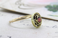 Garnet Gemstone Midi Ring