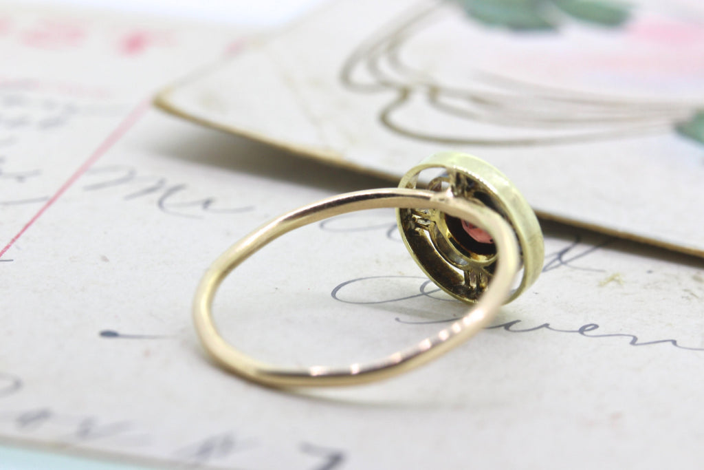 Garnet Gemstone Midi Ring