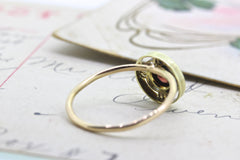 Garnet Gemstone Midi Ring