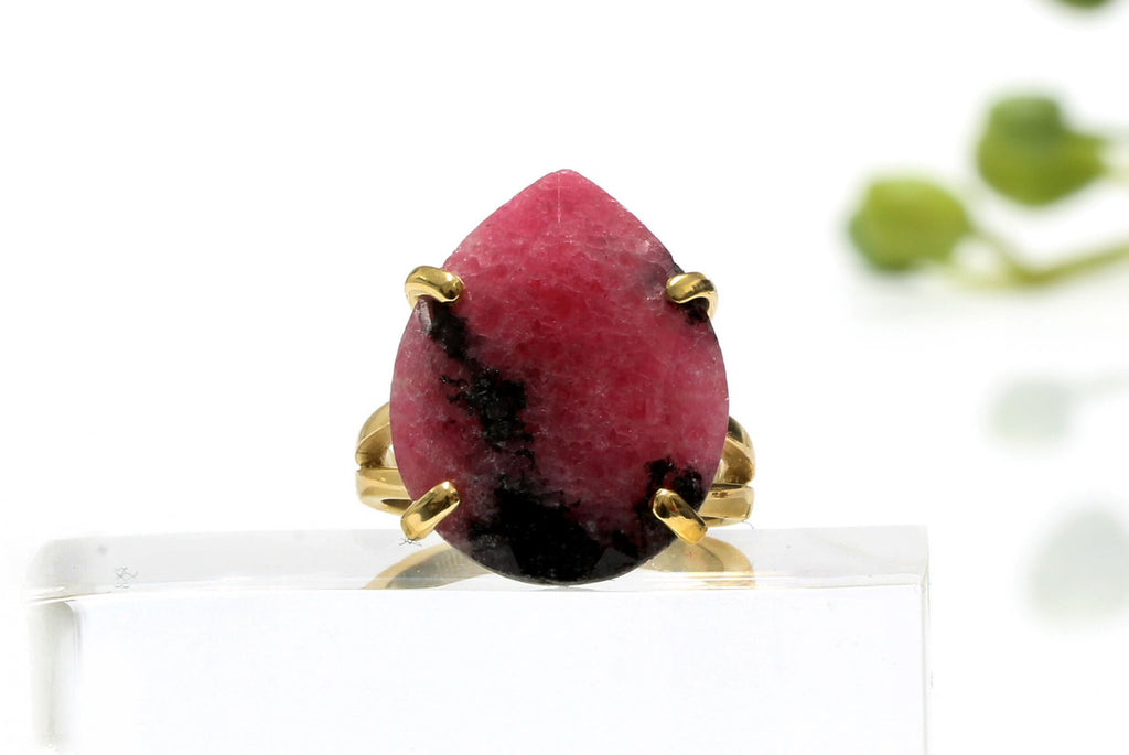 Rhodonite ring