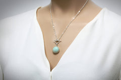 Blue amazonite necklace