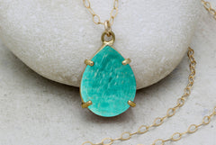 Amazonite gemstone necklace