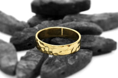 Hammered 14k gold filled ring