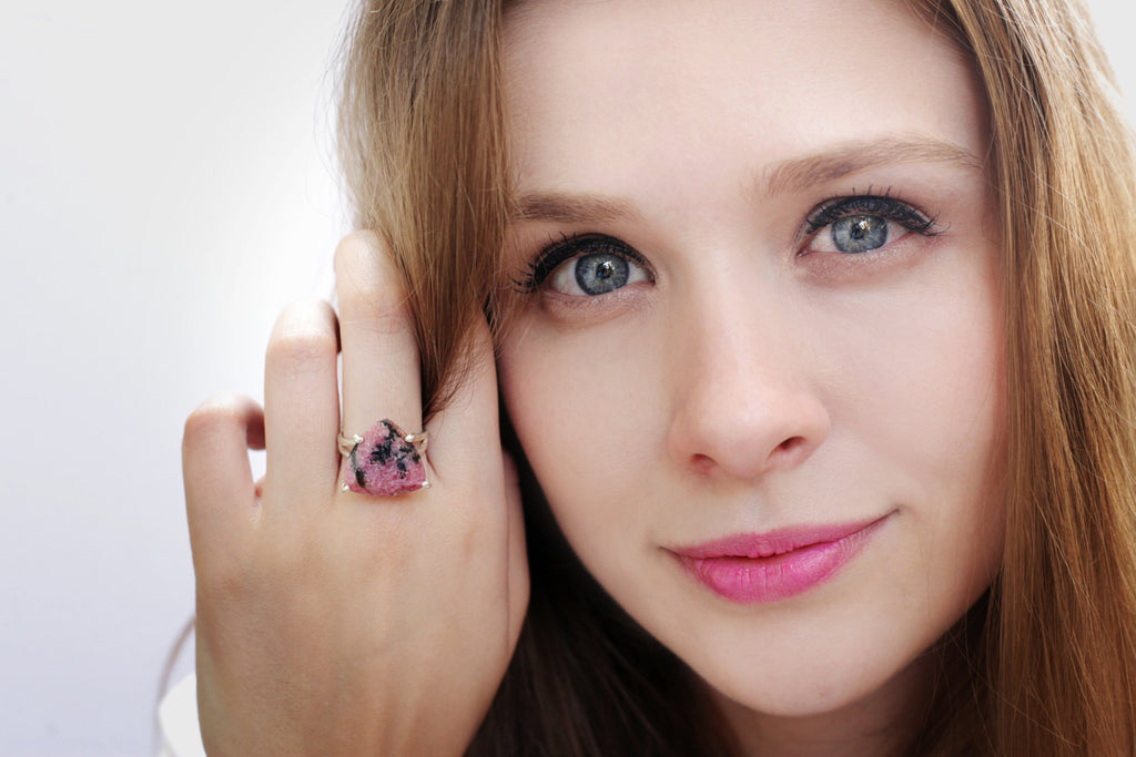 Rhodonite ring