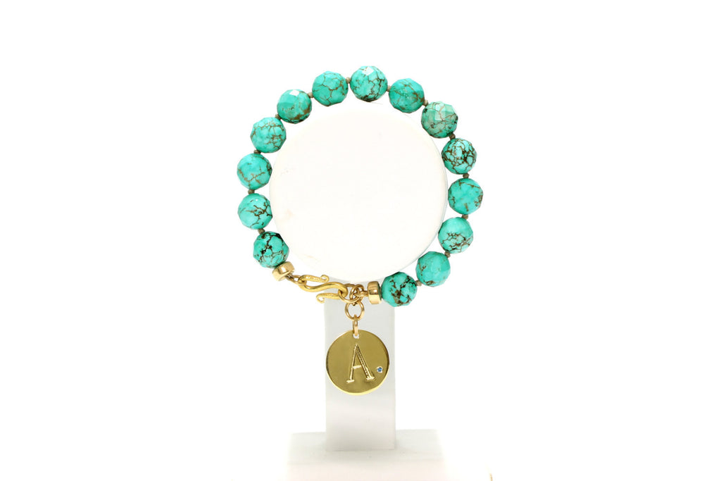 Engraved Turquoise bracelet