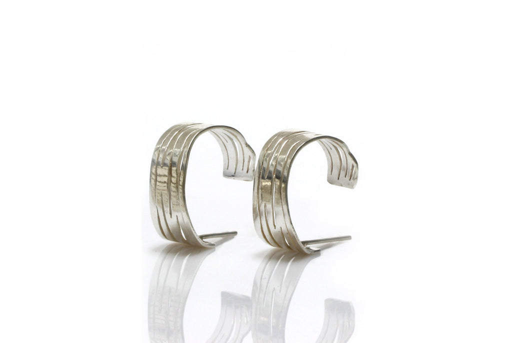 Silver zebra jewelry set