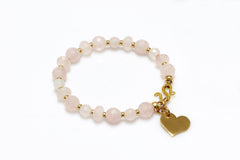 Rose quartz Birthstone bracelet