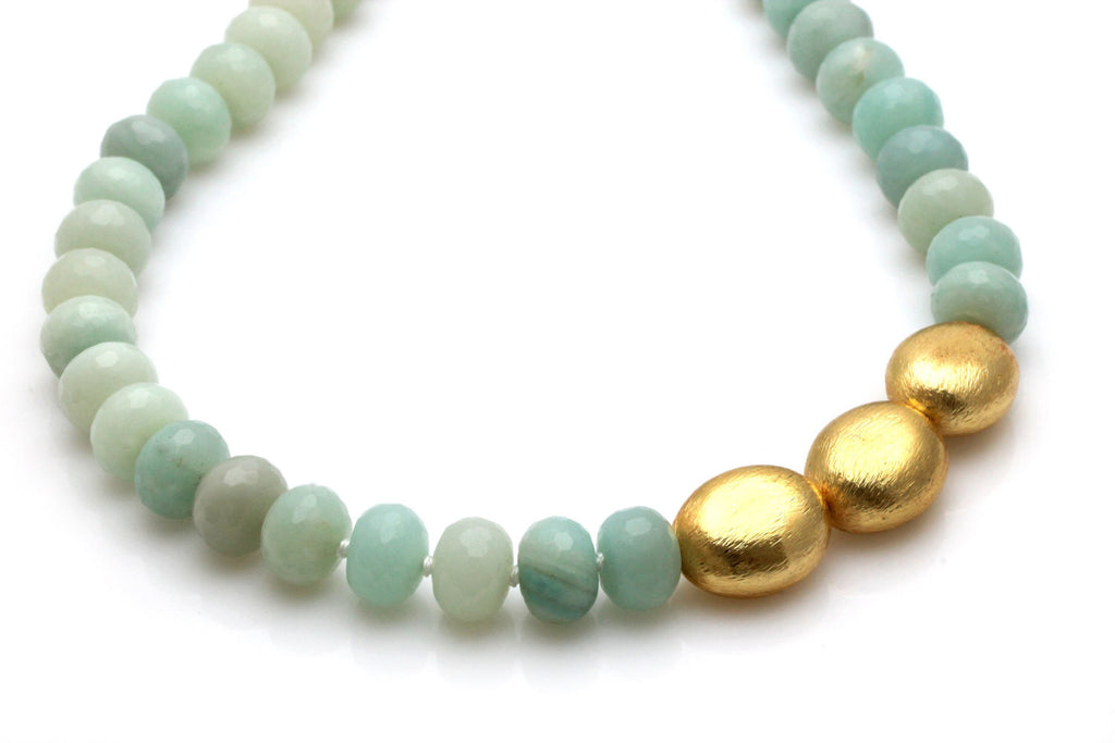 Gold amazonite necklace